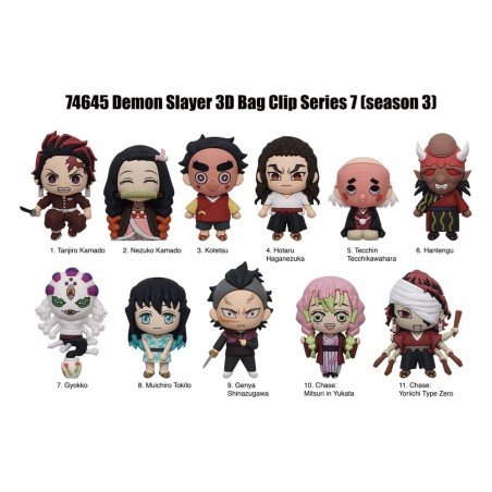 Demon Slayer présentoir porte-clés sac à dos 3D seriés 7 (24) | 0077764746451
