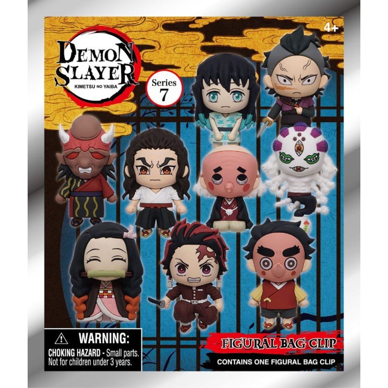 Demon Slayer 3D PVC Bag Clips Series 7 Display (24) | 0077764746451