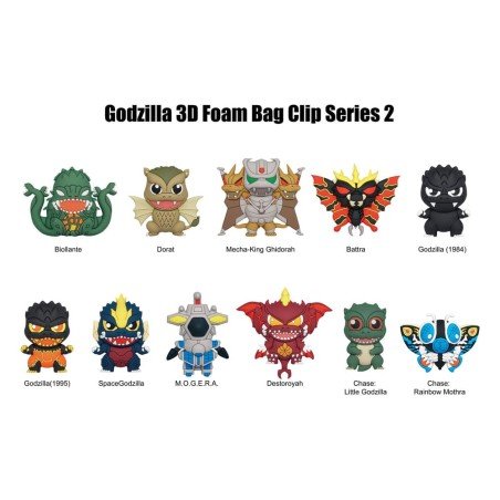 Godzilla 3D PVC Bag Clips Series 2 Display (24) | 0077764750205