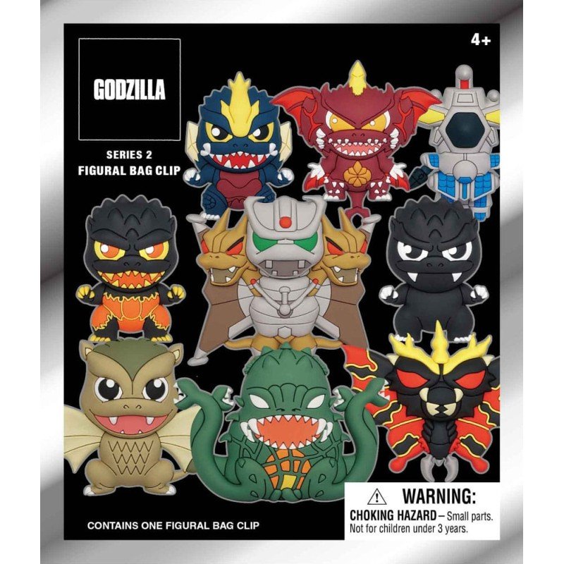 Godzilla 3D PVC Bag Clips Series 2 Display (24) | 0077764750205