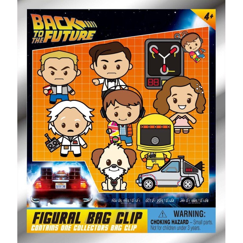 Retour vers le futur présentoir porte-clés sac à dos 3D 40th Anniversary Series 1 (24) | 0077764762406