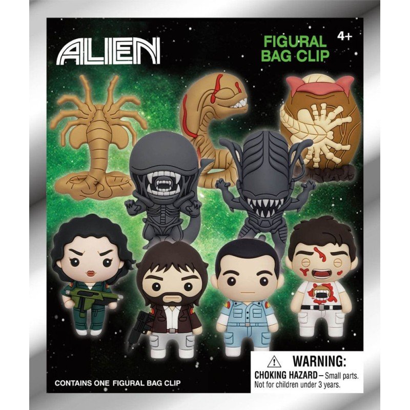 Alien 3D PVC Bag Clips Series 1 Display (24) | 0077764770050