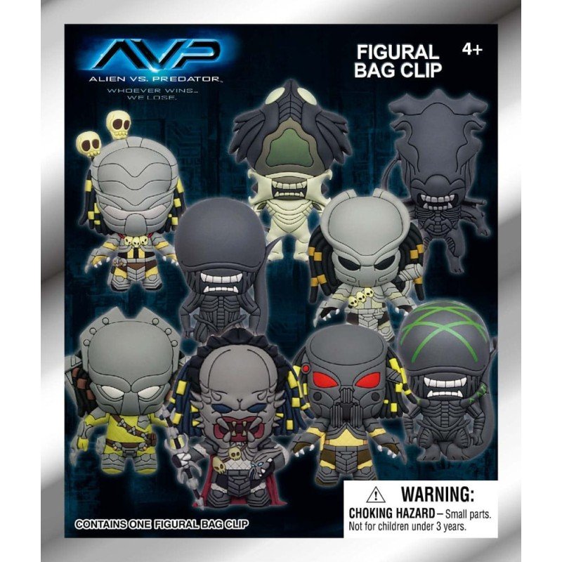 Alien vs. Predator 3D PVC Bag Clips Display (24) | 0077764770203