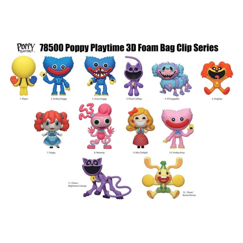 Poppy Playtime PVC Bag Clips Series 1 Display (24) | 0077764785009