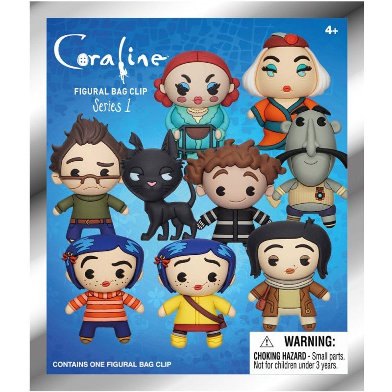 Coraline présentoir porte-clés sac à dos 3D Series 1 (24) | 0077764798054