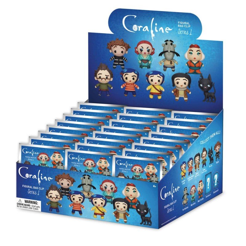 Coraline 3D PVC Bag Clips Series 1 Display (24) | 0077764798054