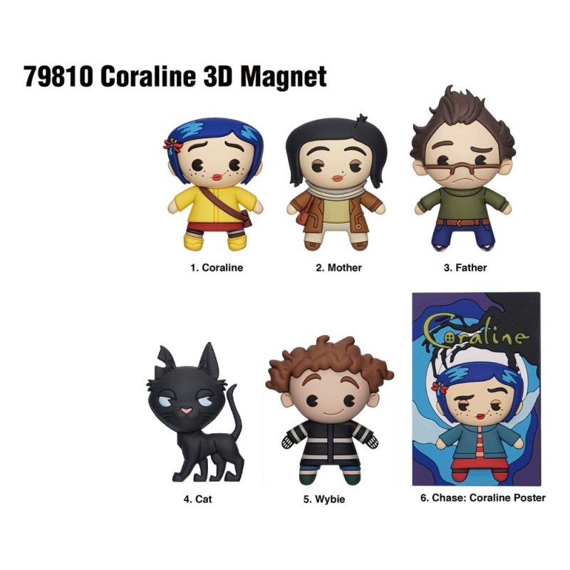 Coraline pack aimants Series 1 Display (12) | 0077764798108
