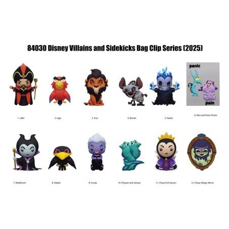 Disney 3D présentoir porte-clés sac à dos Villains Série 4 (24) | 0077764840302