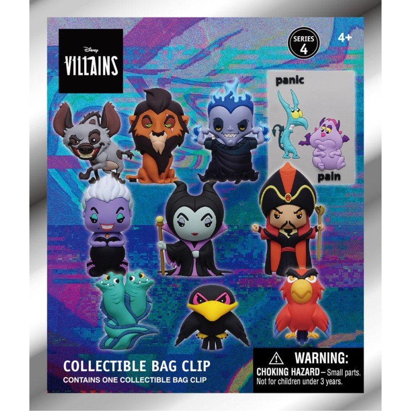 Disney 3D présentoir porte-clés sac à dos Villains Série 4 (24) | 0077764840302