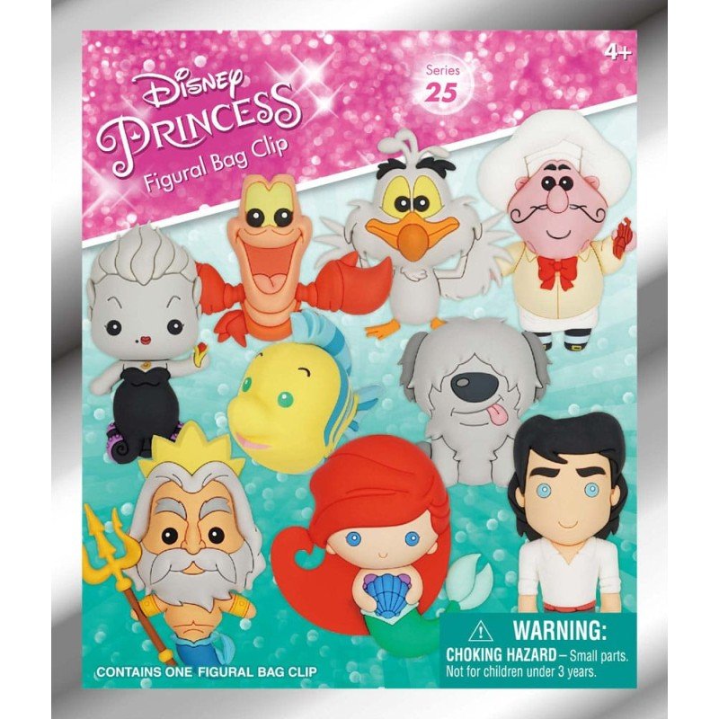 The Little Mermaid 3D PVC Bag Clips Series 1 Display (24) | 0077764861659