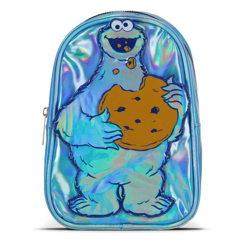 1, Rue Sésame mini sac à dos Cookie Monster Shiny | 8718526418293