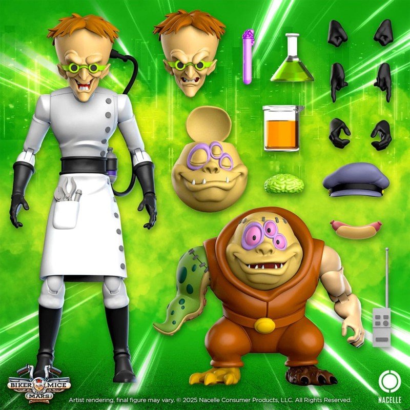 Les Motards de l'espace figurine Karbunkle & Fred The Mutant 23 cm | 0850048317611