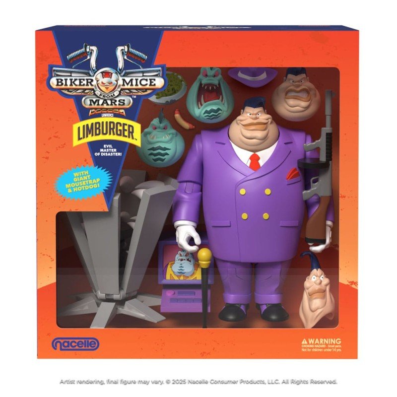 Biker Mice From Mars Action Figure Limburger 23 cm | 0850048317598