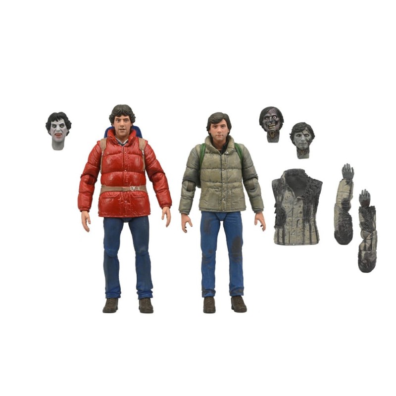Le Loup-garou de Londres 2 pack figurines Jack & David 18 cm | 0634482049495