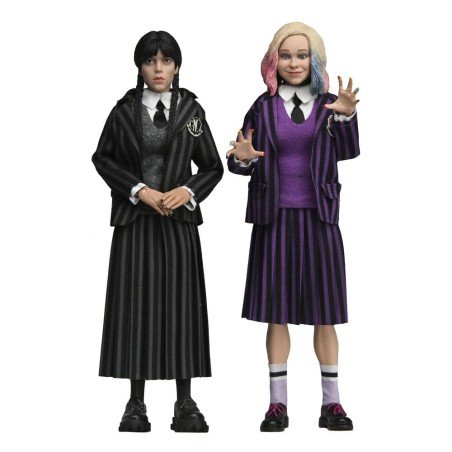 Wednesday Pack de 2 figurines Wednesday Addams (Nevermore Uniform) and Enid 20 cm | 0634482424209
