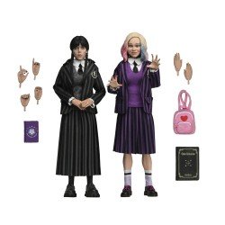 Wednesday Pack de 2 figurines Wednesday Addams (Nevermore Uniform) and Enid 20 cm | 0634482424209
