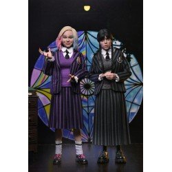 Wednesday Pack de 2 figurines Wednesday Addams (Nevermore Uniform) and Enid 20 cm | 0634482424209