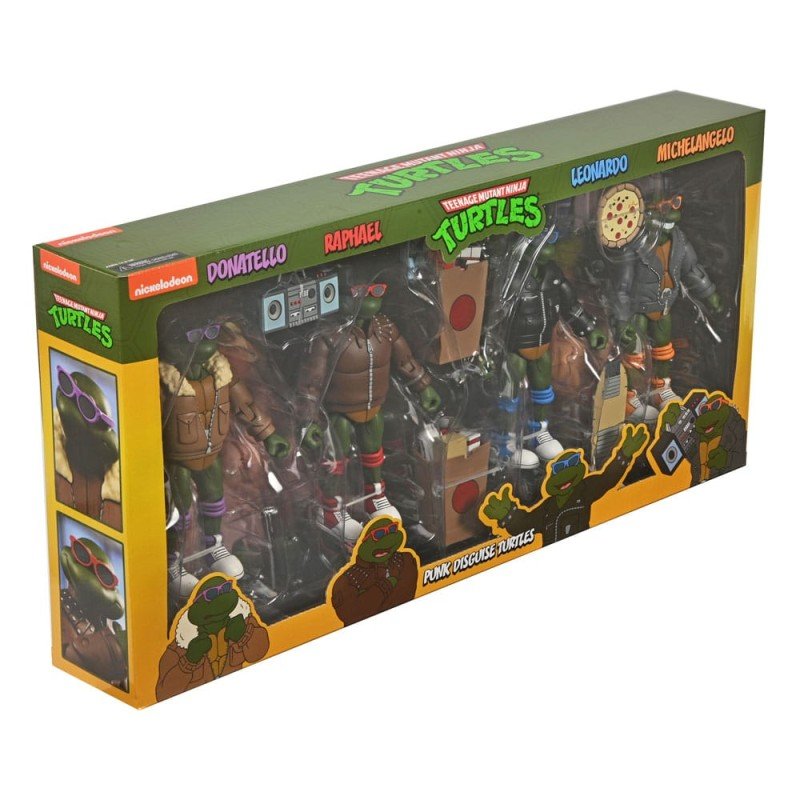 Tortues Ninja (Cartoon) figurines Pack de 4 Punk Turtles 18 cm | 0634482543818