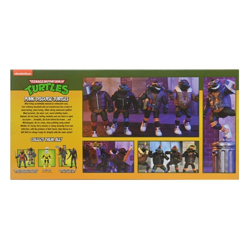 Tortues Ninja (Cartoon) figurines Pack de 4 Punk Turtles 18 cm | 0634482543818