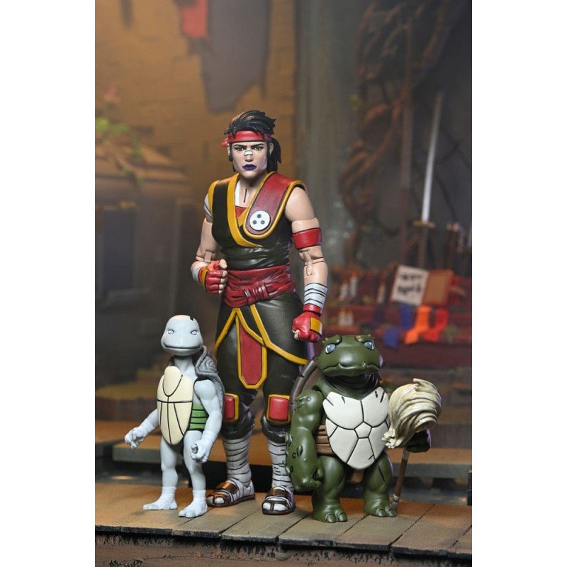 Teenage Mutant Ninja Turtles: The Last Ronin figurine Handyman Ultimate Casey Marie with Baby Odyn & Uno 17 cm | 0634482544099