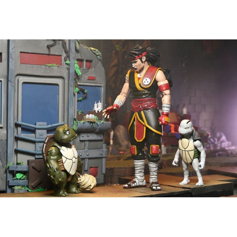 Teenage Mutant Ninja Turtles: The Last Ronin figurine Handyman Ultimate Casey Marie with Baby Odyn & Uno 17 cm | 0634482544099