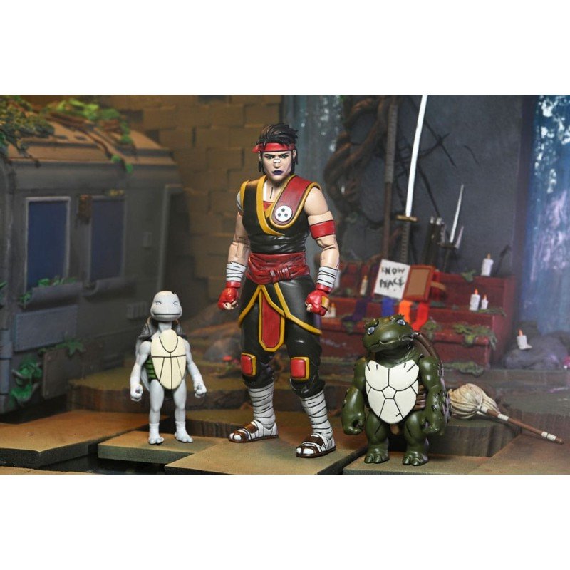 Teenage Mutant Ninja Turtles: The Last Ronin figurine Handyman Ultimate Casey Marie with Baby Odyn & Uno 17 cm | 0634482544099