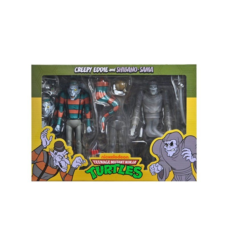 Teenage Mutant Ninja Turtles: Saturday Morning Adventures 2-Pack figurines Creepy Eddie & Shibano-Sama 17 cm | 0634482545096