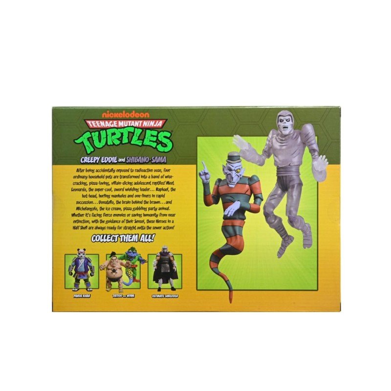 Teenage Mutant Ninja Turtles: Saturday Morning Adventures 2-Pack figurines Creepy Eddie & Shibano-Sama 17 cm | 0634482545096