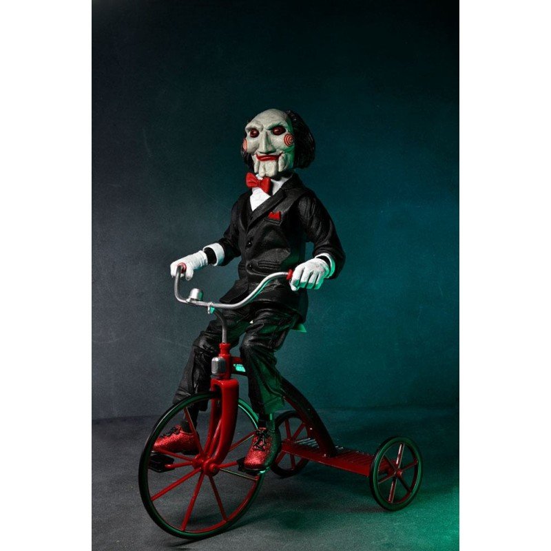 Saw figurine sonore Billy with Tricycle 30 cm | 0634482606070