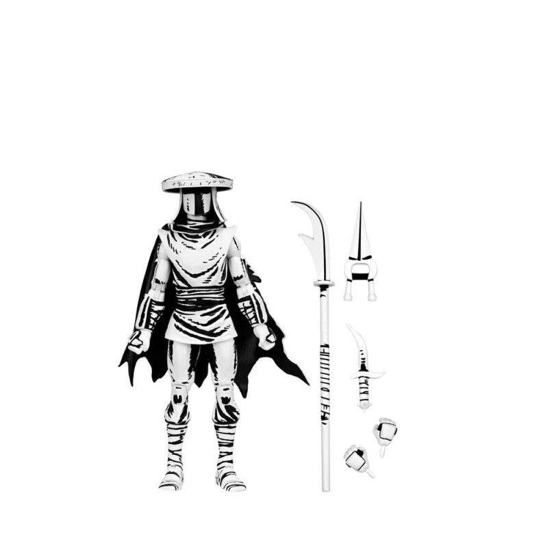 Teenage Mutant Ninja Turtles Action Figure Elite Foot Ninja Guard Black & White 18 cm | 0634482543863