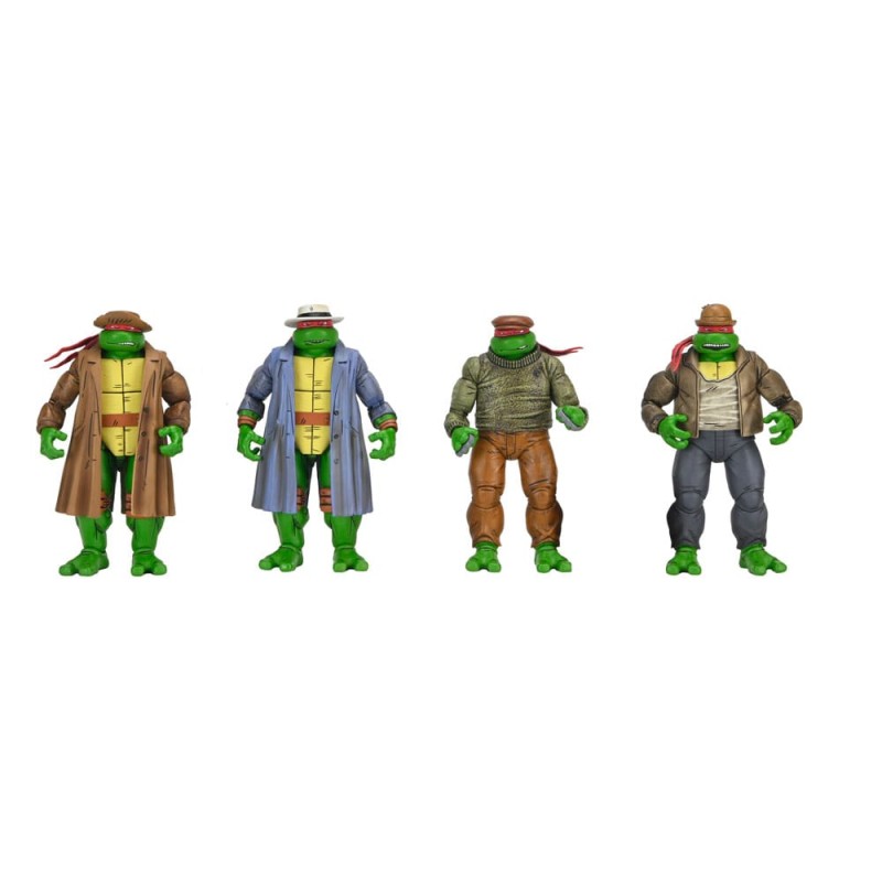 Tortues Ninja Pack de 4 figurines Gangster Turtles 18 cm | 0634482545102