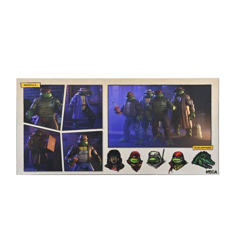 Tortues Ninja Pack de 4 figurines Gangster Turtles 18 cm | 0634482545102