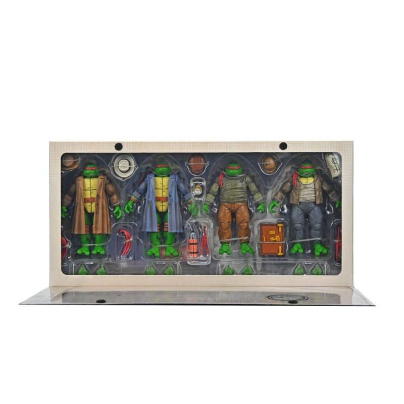 Tortues Ninja Pack de 4 figurines Gangster Turtles 18 cm | 0634482545102