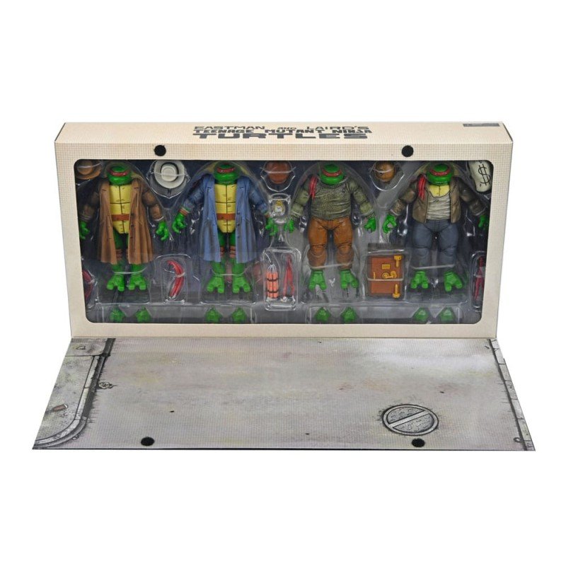 Tortues Ninja Pack de 4 figurines Gangster Turtles 18 cm | 0634482545102