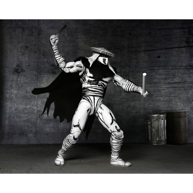 Teenage Mutant Ninja Turtles figurine Foot Assassin Black and White 18 cm | 0634482545423