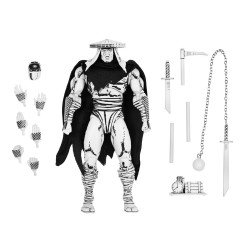 Teenage Mutant Ninja Turtles Action Figure Foot Assassin Black and White 18 cm | 0634482545423