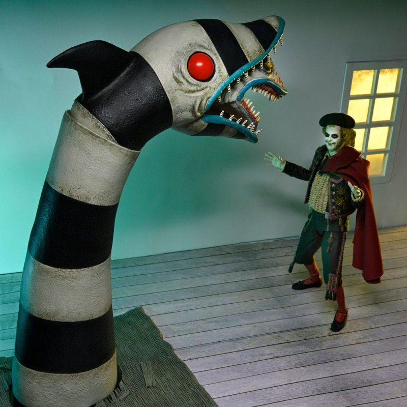 Beetlejuice Beetlejuice pack de 2 figurines Ultimate "Matador" Beetlejuice and Sandworm 18 cm | 0634482573211