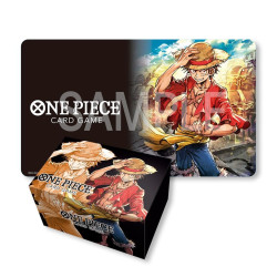 One Piece Kaartspel - Speelkleed en Opbergdoos Set - Monkey.D.Luffy