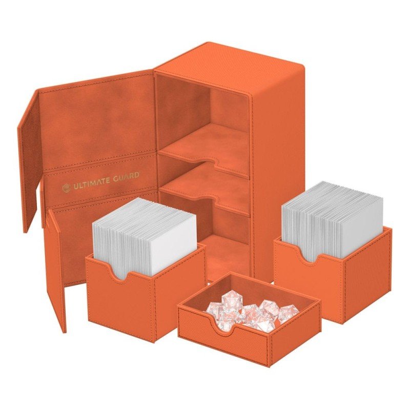 Ultimate Guard Twin Flip`n`Tray Deck Case 200+ XenoSkin "Summer Edition 2025" - Peach | 4056133040822
