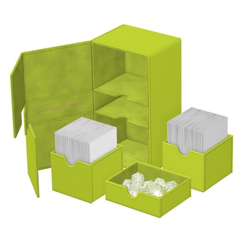 Ultimate Guard Twin Flip`n`Tray Deck Case 200+ XenoSkin "Summer Edition 2025" - Lime | 4056133040846