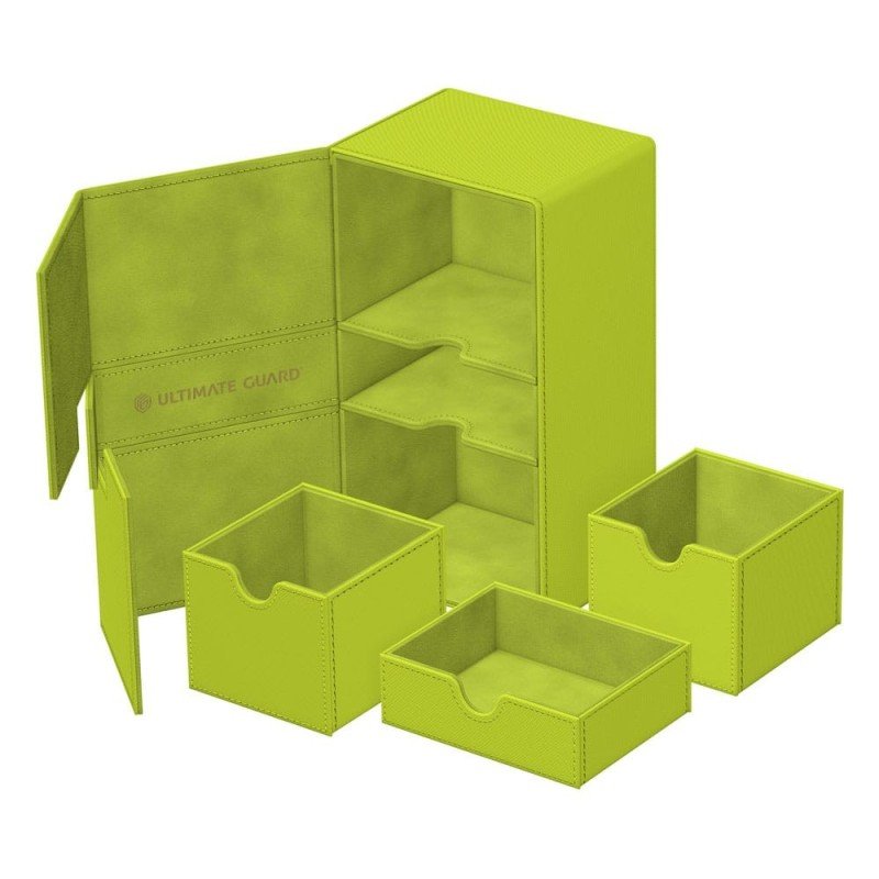 Ultimate Guard Twin Flip`n`Tray Deck Case 200+ XenoSkin "Summer Edition 2025" - Lime | 4056133040846