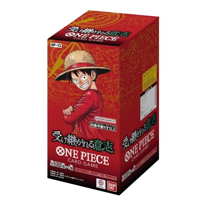 One Piece Card Game - Carrying on His Will ( OP-13 ) Display 24 JPN Boosters | 4582769865213
