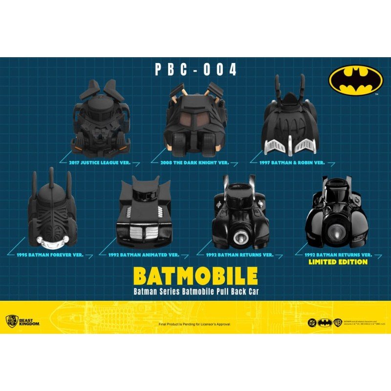 Batman Pull Back Car Series pack 6 voitures à friction Blind Box | 4711385263497