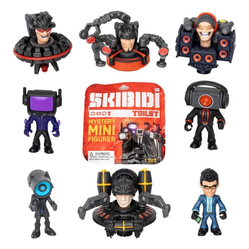 Skibidi Toilet Minifigures 6 cm Series 2 Display (24) | 0810054668169