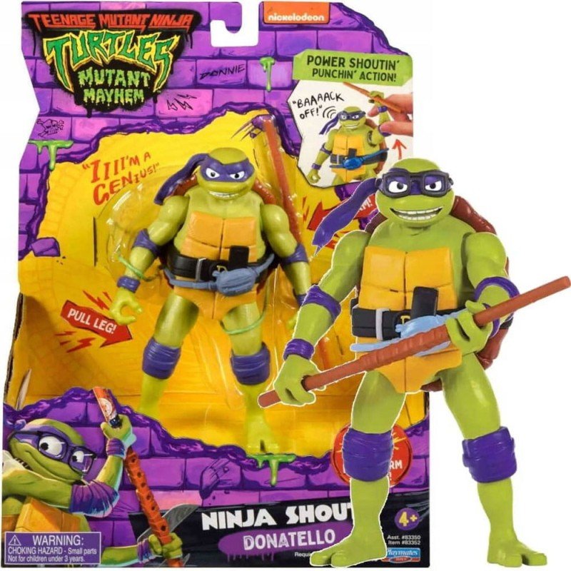 Ninja Turtles: Teenage Years Figurine Ninja Shouts Donatello 14 cm | 0043377833529
