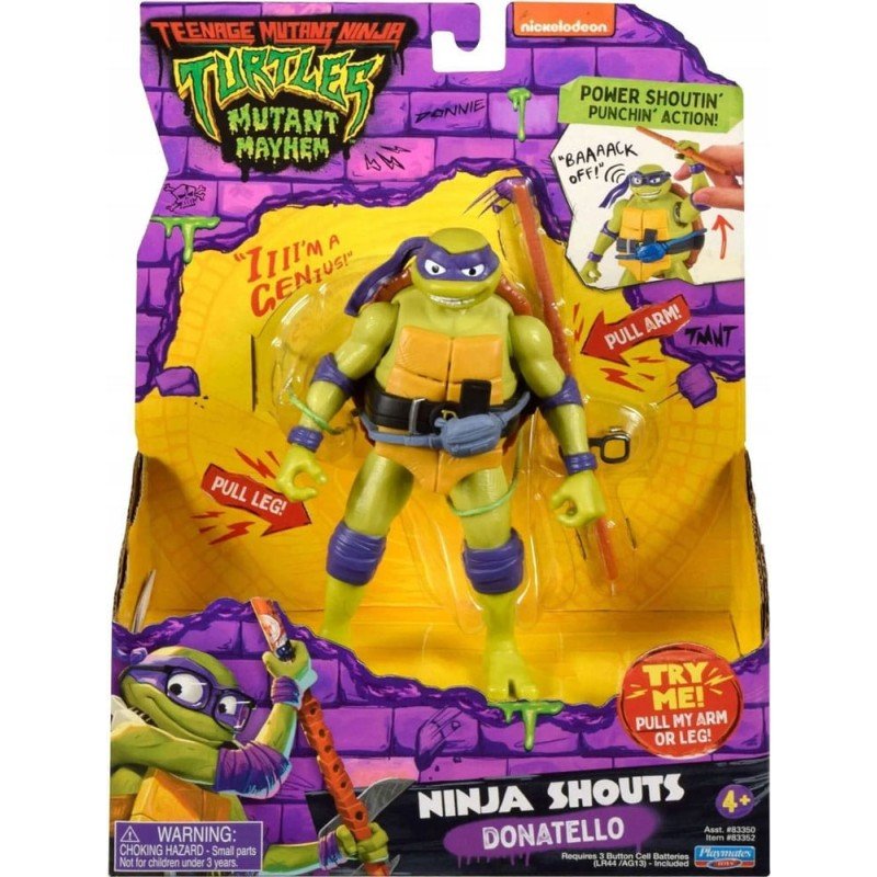 Ninja Turtles: Teenage Years Figurine Ninja Shouts Donatello 14 cm | 0043377833529