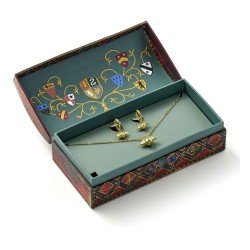Harry Potter: Quidditch Golden Snitch Necklace and Earrings Gift Set (Golden Tone) | 5055583462825