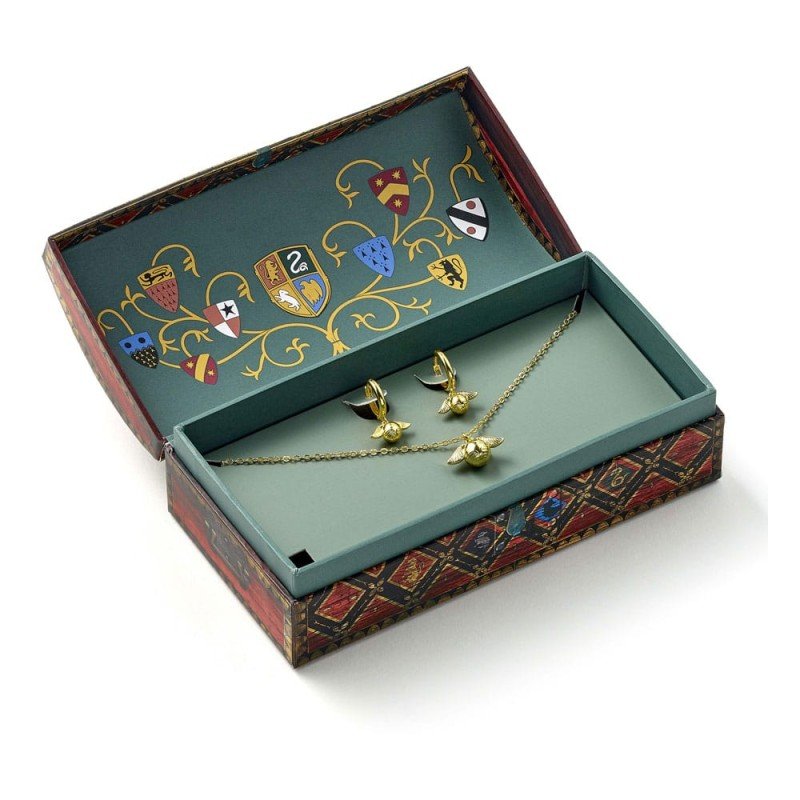Harry Potter: Quidditch Golden Snitch Collier et Boucles Coffret cadeau (Doré) | 5055583462825