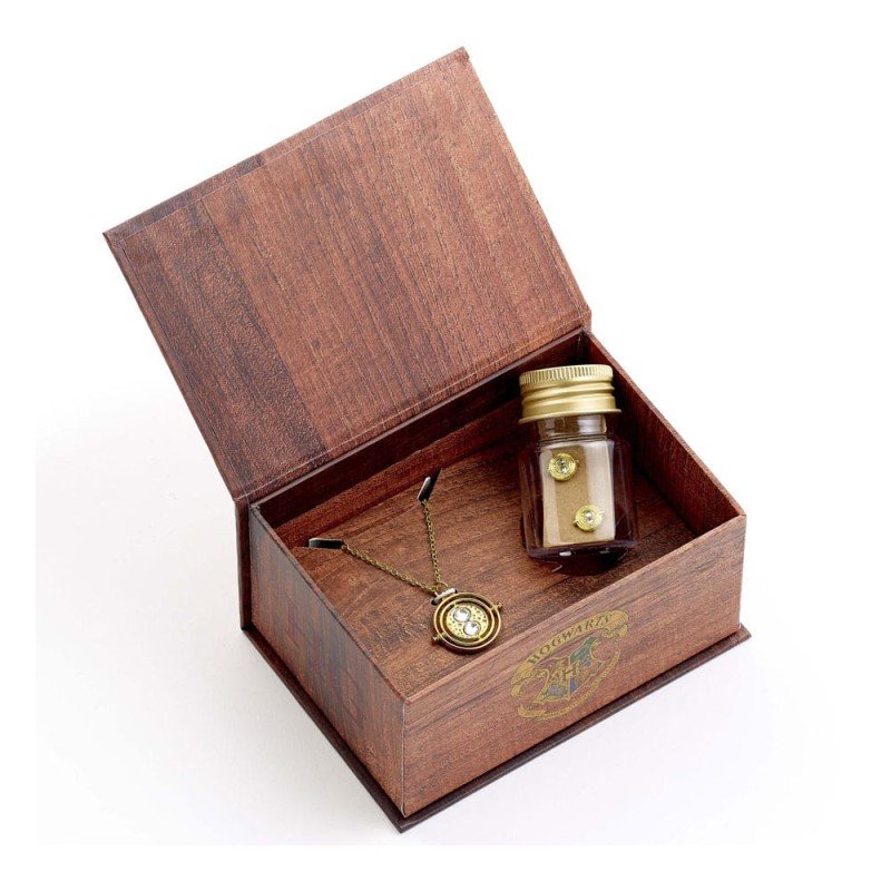 Harry Potter: Hermoine Potions Time Turner Collier et Boucles Coffret cadeau (Doré) | 5055583462818