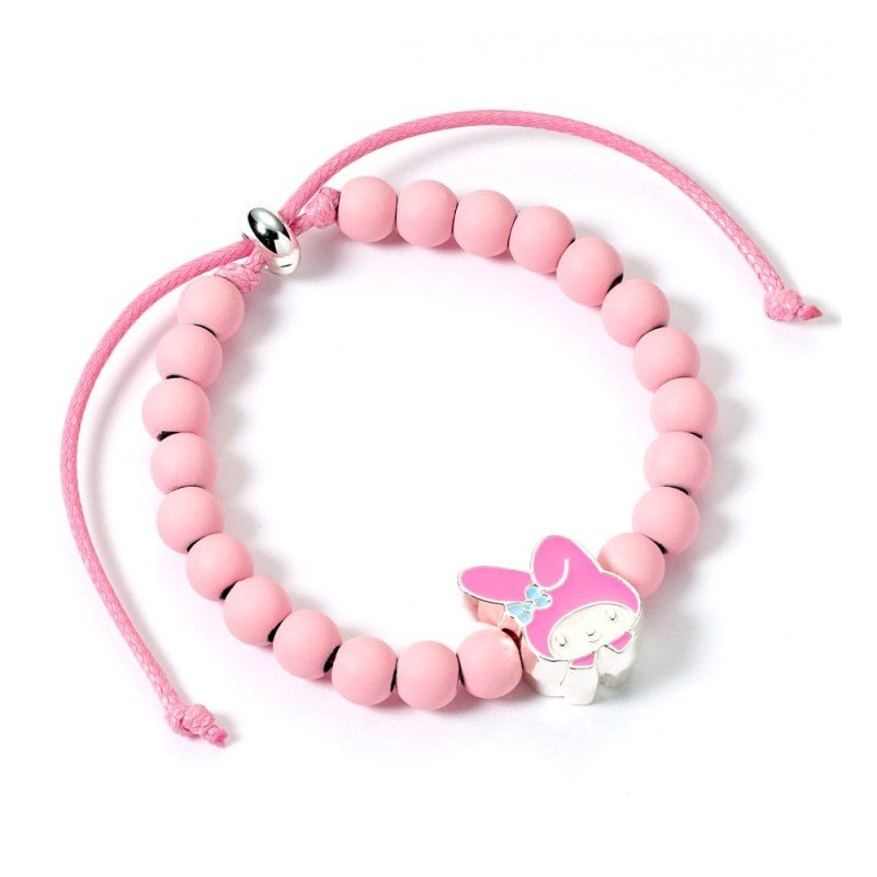 Hello Kitty bracelet perles roses avec breloque My Melody 21 cm | 5055583480270
